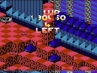 une photo d'Ã©cran de Snake Rattle n Roll sur Nintendo Nes